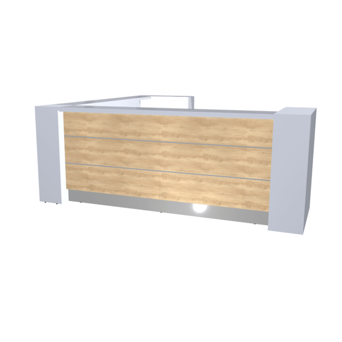 MDD Valde Modern Modular Reception Desk - Corner 114.4" x 114.4" LAV18L