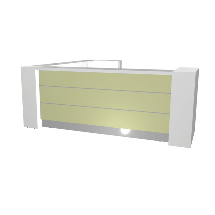 MDD Valde Modern Modular Reception Desk - Corner 114.4" x 114.4" LAV18L