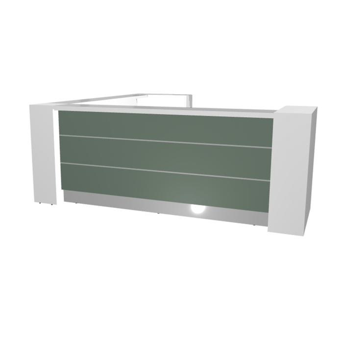 MDD Valde Modern Modular Reception Desk - Corner 114.4" x 114.4" LAV18L