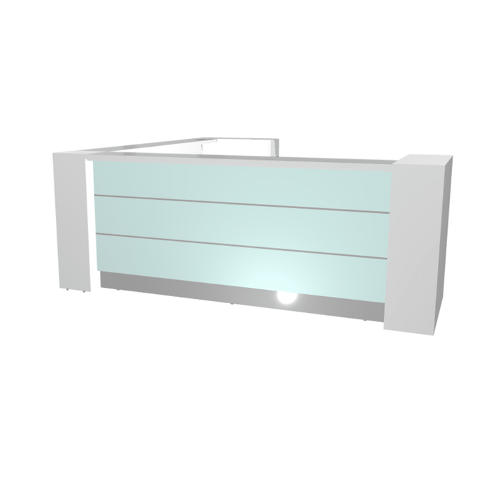 MDD Valde Modern Modular Reception Desk - Corner 114.4" x 114.4" LAV18L