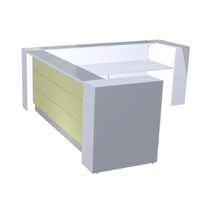 MDD Valde Modern Modular Reception Desk - Corner 114.4" x 114.4" LAV18L