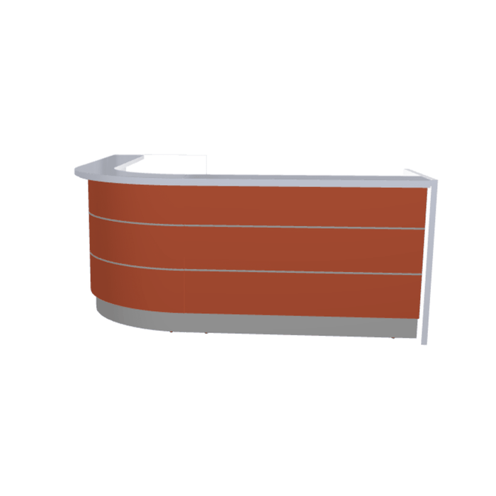 MDD Valde Modern Modular Reception Desk - Curved 100.1" x 100.1" LAV135L