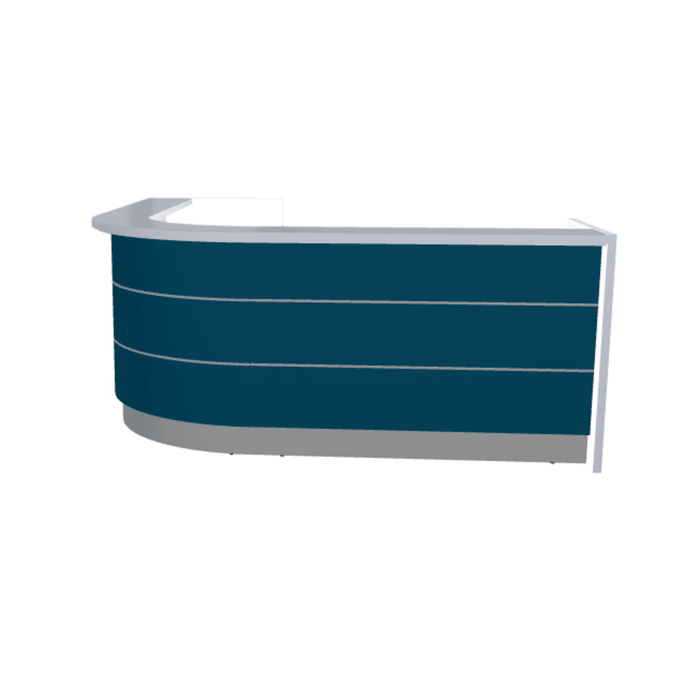 MDD Valde Modern Modular Reception Desk - Curved 100.1" x 100.1" LAV135L