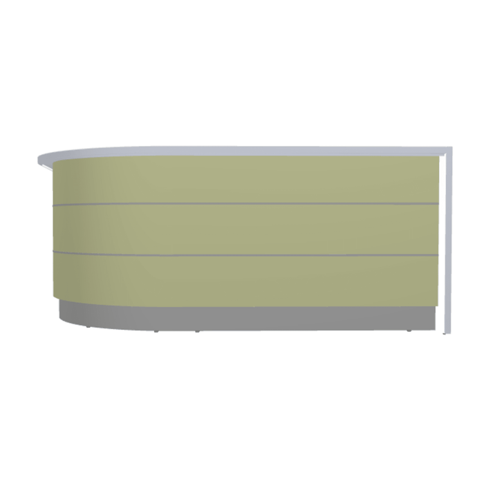 MDD Valde Modern Modular Reception Desk - Curved 100.1" x 100.1" LAV135L