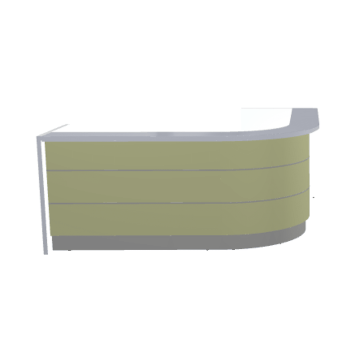 MDD Valde Modern Modular Reception Desk - Curved 100.1" x 100.1" LAV135L