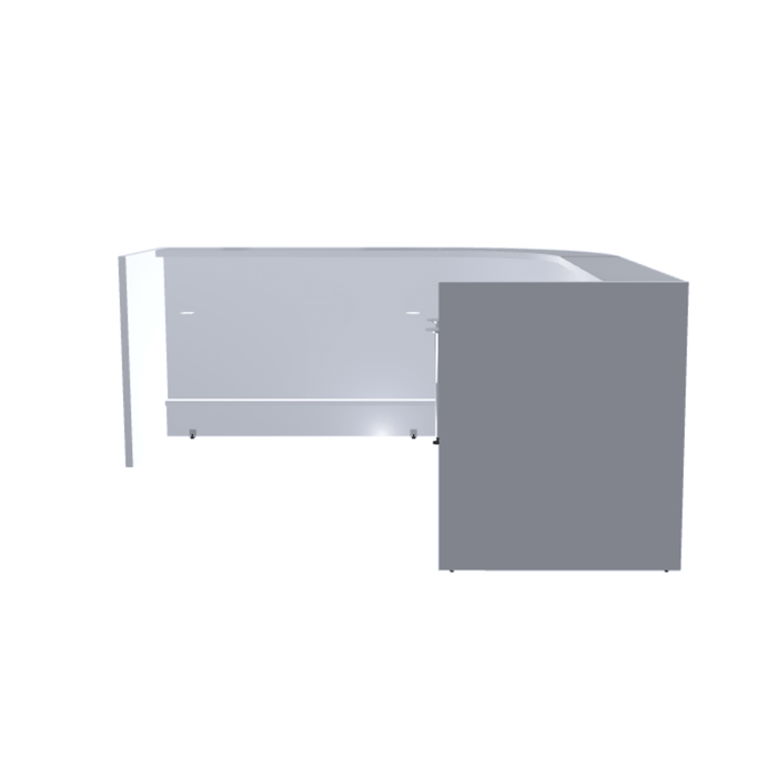 MDD Valde Modern Modular Reception Desk - Curved 100.1" x 100.1" LAV135L