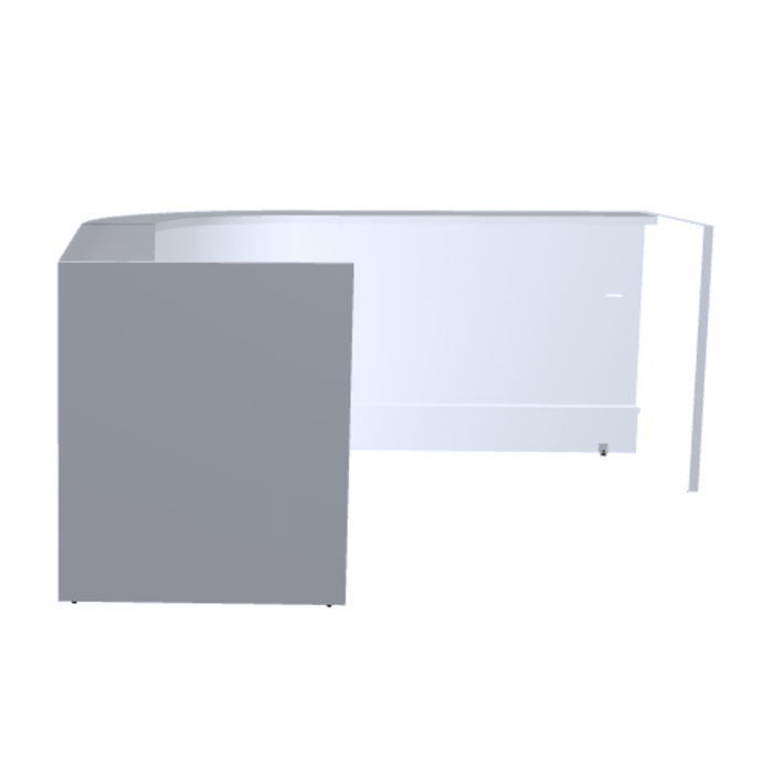 MDD Valde Modern Modular Reception Desk - Curved 100.1" x 100.1" LAV135L