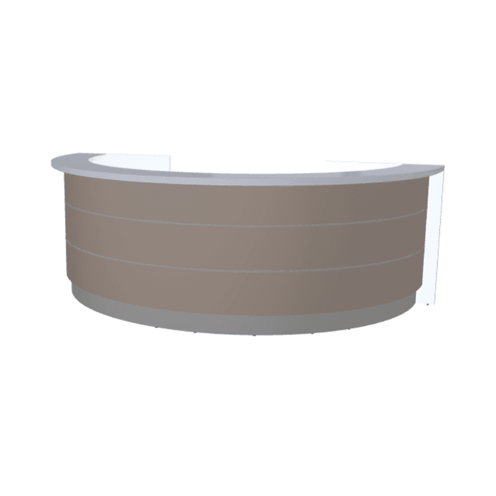 MDD Valde Modern Modular Reception Desk - Curved 126" x 64.5" LAV52L