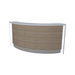 MDD Valde Modern Modular Reception Desk - Curved 91.2" x 45" LAV53L