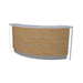 MDD Valde Modern Modular Reception Desk - Curved 91.2" x 45" LAV53L