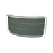 MDD Valde Modern Modular Reception Desk - Curved 91.2" x 45" LAV53L