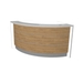 MDD Valde Modern Modular Reception Desk - Curved 91.2" x 45" LAV53L