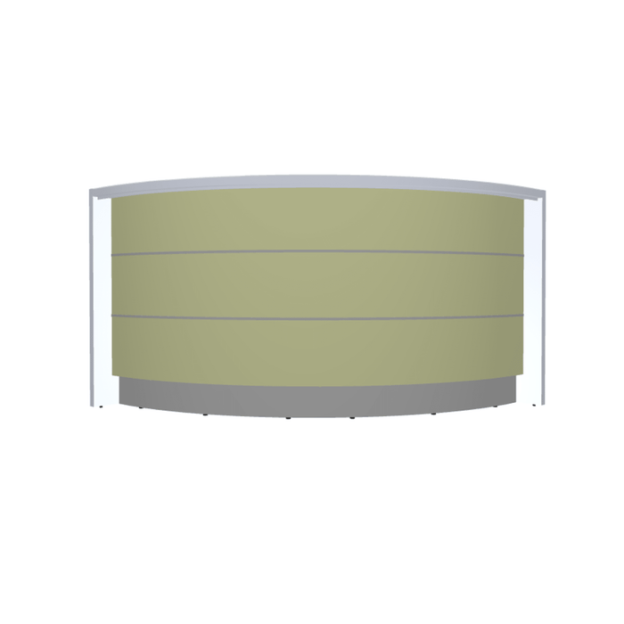 MDD Valde Modern Modular Reception Desk - Curved 91.2" x 45" LAV53L