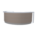 MDD Valde Modern Modular Reception Desk - Curved 126" x 75.5" LAV61L