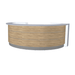 MDD Valde Modern Modular Reception Desk - Curved 126" x 75.5" LAV61L