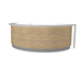 MDD Valde Modern Modular Reception Desk - Curved 126" x 75.5" LAV61L