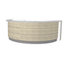 MDD Valde Modern Modular Reception Desk - Curved 126" x 75.5" LAV61L