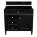 Brittany 36" Single Vanity Cabinet, Black Onyx