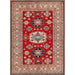 Pasargad Home Kazak Collection Hand-Knotted Lamb's Wool Area Rug- 4' 8" X 6' 6" 40015
