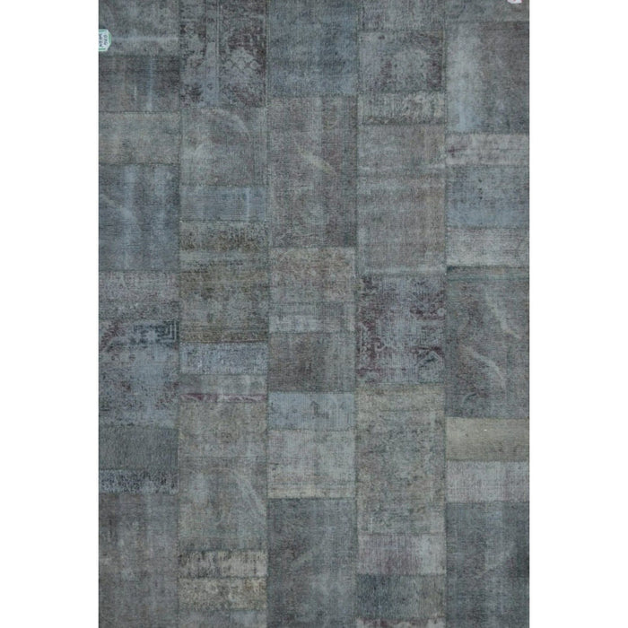 Pasargad Home Patchwork Collection Hand-Knotted Lamb's Wool Area Rug- 6' 8" X 9'11" 42495