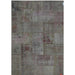 Pasargad Home Patchwork Collection Hand-Knotted Lamb's Wool Area Rug- 6'11" X 9' 9" 42496