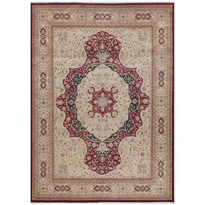 Pasargad Home Baku Collection Hand-Knotted Lambs Wool Area Rug 42549