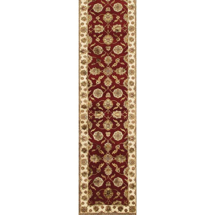 Pasargad Home Agra Collection Hand-Knotted Silk & Wool Runner- 2' 6" X 19'11" PPS-81 2.06X20