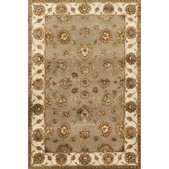 Pasargad Home Agra Collection Hand-Knotted Silk & Wool Area Rug- 4' 1" X 6' 2" PPS-3 CAMEL 4X6