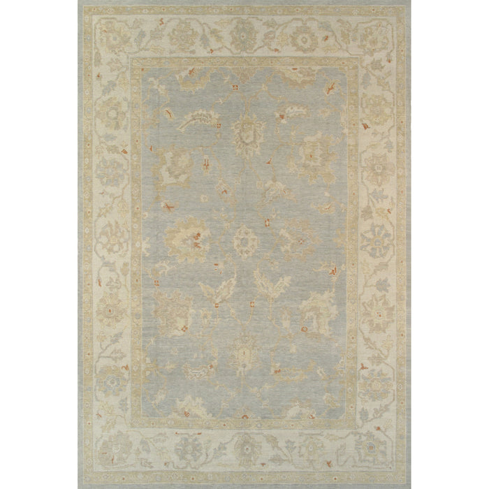 Pasargad Home Oushak Collection Hand-Knotted Lamb's Wool Area Rug- 9' 0" X 13' 2" PB-102 9X13