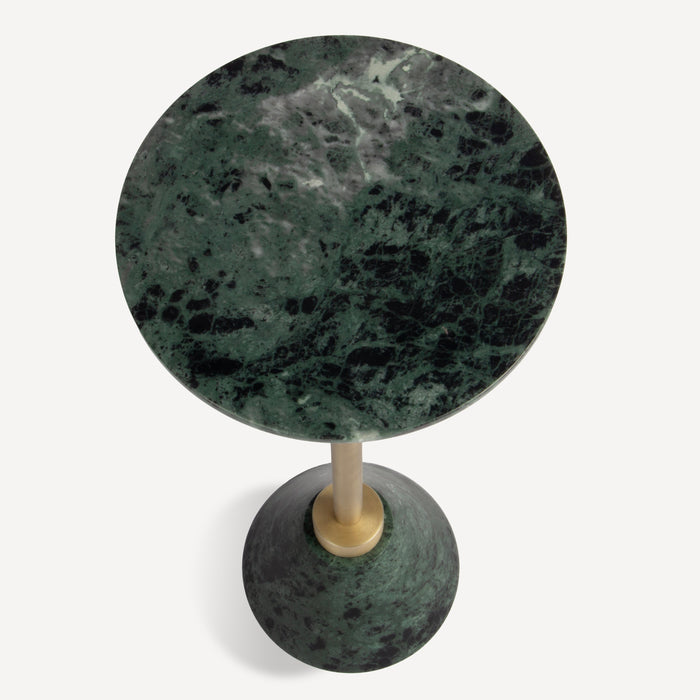 Union Home Levi Marble Drink Table - Udaipur Green LVR01021