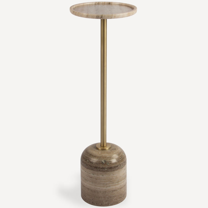 Union Home Cera Marble Drink Table - Morchana Brown LVR01025