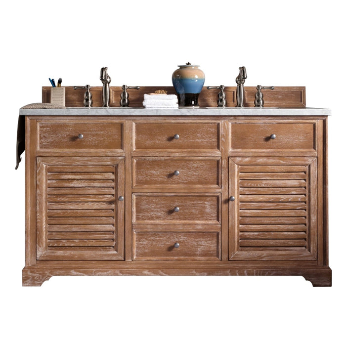 James Martin Vanities Savannah 60" Driftwood Double Vanity