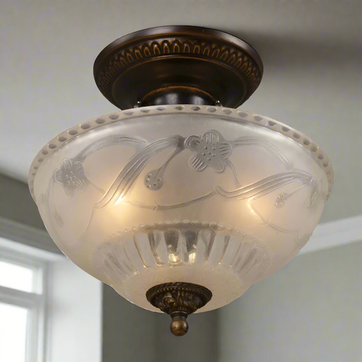 Elk Home Restoration Three Light Semi Flush Mount