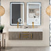 James Martin Columbia 59" Double Wall Mount Vanity