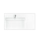 36" Single Top, Composite Stone, Glossy White Finish