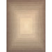 Pasargad Home Rodeo Collection Hand-Tufted Brown/Ivory Bsilk & Wool Area Rug- 8' 9" X 11' 9" PCC-03 9X12