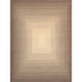 Pasargad Home Rodeo Collection Hand-Tufted Brown/Ivory Bsilk & Wool Area Rug- 5' 0" X 8' 0" pcc-03 5x8