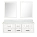 Lexora Home Castor Double Bath Vanity with Carrara Marble Countertop