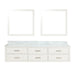 Lexora Home Castor Double Bath Vanity with Carrara Marble Countertop