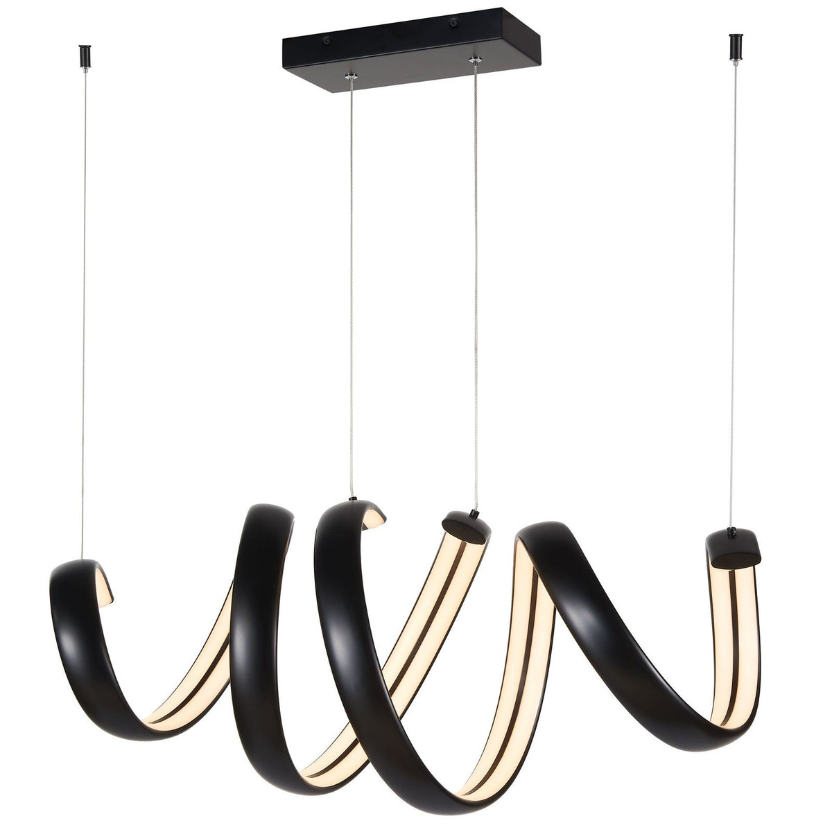 Linear Spring Mount Abra Lighting Sling Linear Spring Pendant 10006PN — Archic Furniture