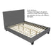 Worldwide Home Furnishings Lumina-60'' Platform Bed-Blue 60" Queen Platform Bed W/Light 101-088Q-BL