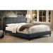 Worldwide Home Furnishings Rimo-60" Platform Bed-Grey 60" Queen Platform Bed 101-268Q-GY