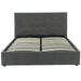 Worldwide Home Furnishings Extara-60" Platform Storage Bed-Grey 60" Queen Platform Bed W/Storage 101-277Q-GY