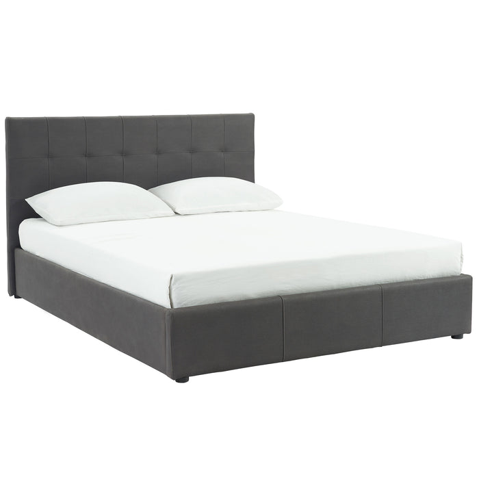 Worldwide Home Furnishings Extara-60" Platform Storage Bed-Grey 60" Queen Platform Bed W/Storage 101-277Q-GY