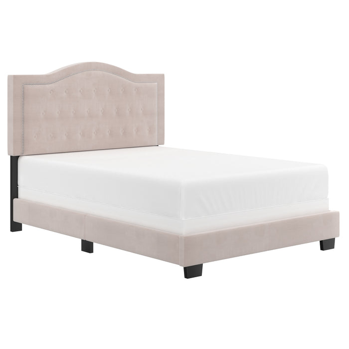 Worldwide Home Furnishings Pixie-54'' Bed-Blush 54" Double Bed 101-296D-BSH