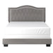 Worldwide Home Furnishings Pixie-60'' Bed-Light Grey 60" Queen Bed 101-296Q-LGY