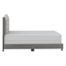 Worldwide Home Furnishings Pixie-60'' Bed-Light Grey 60" Queen Bed 101-296Q-LGY