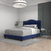 Worldwide Home Furnishings Pixie-60'' Bed-Blue 60" Queen Bed 101-296Q-NAV