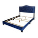 Worldwide Home Furnishings Pixie-60'' Bed-Blue 60" Queen Bed 101-296Q-NAV