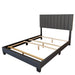 Worldwide Home Furnishings Jedd-54'' Bed-Charcoal Fabric 54" Double Bed, Fabric 101-297D-CHL